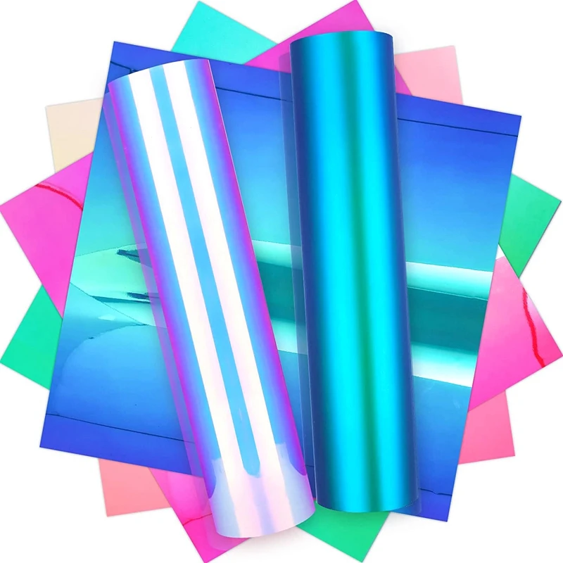 

Opal Vinyl 6Pcs Assorted Color Permanent Adhesive Vinyl Sheets For DIY Crafts,Home Decor,12Inch X 12Inch