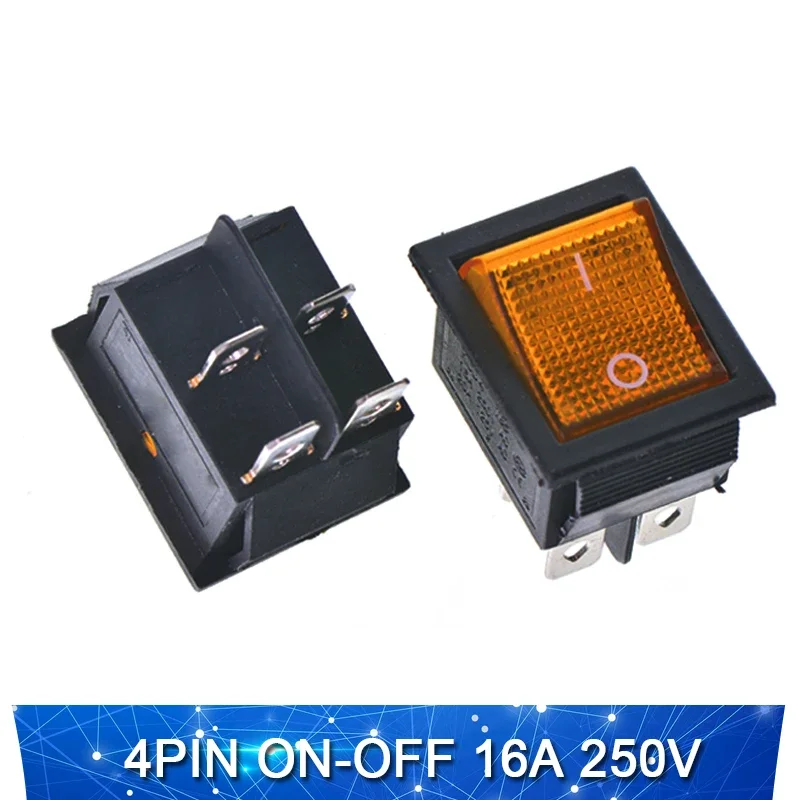1 шт. клавишный переключатель KCD4 клавишная Кнопка питания типа корабля 4/6