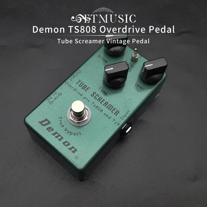 

Demon TS808 Tube Screamer Overdrive Pro Vintage Electric Guitar Effect Pedal