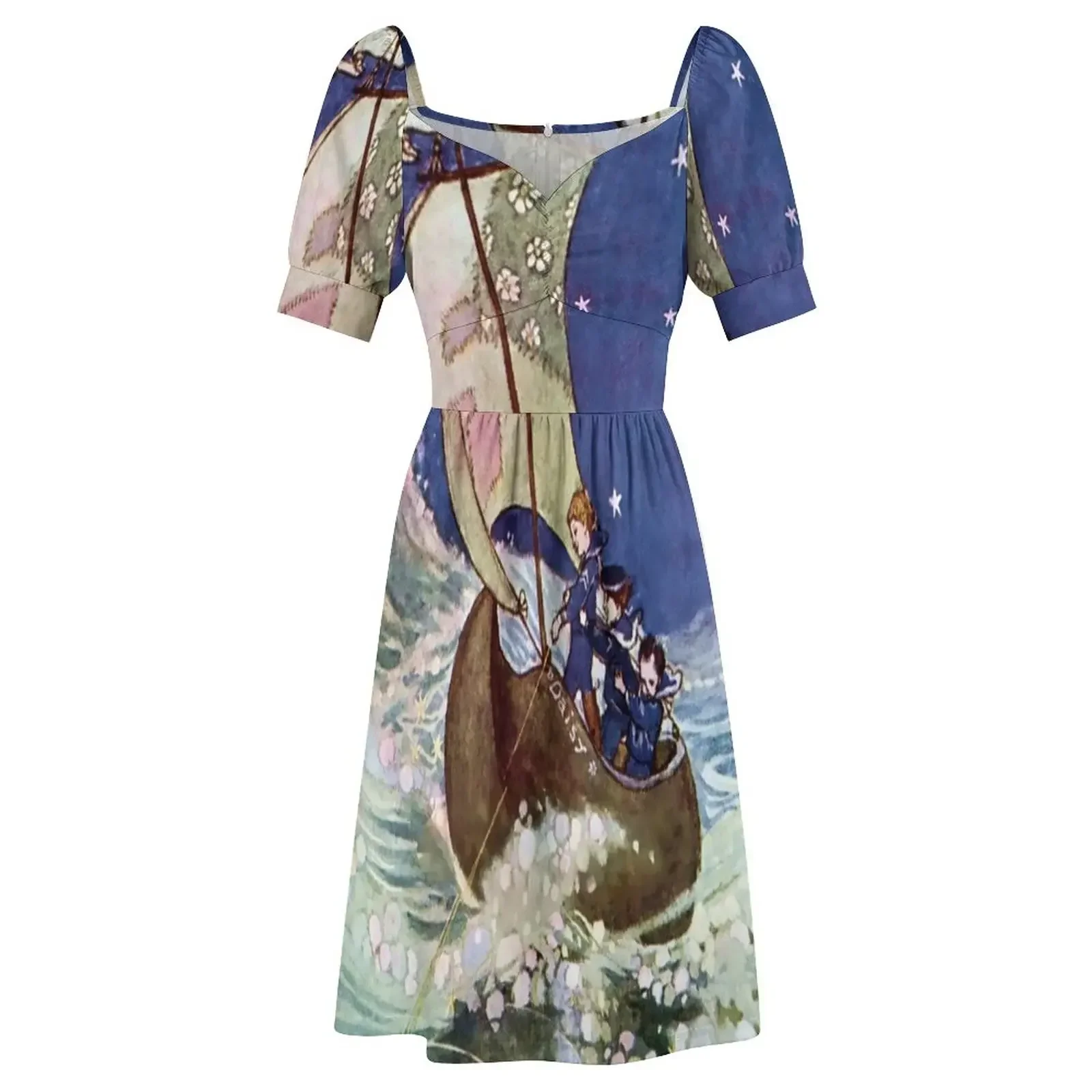 Платье без рукавов Wynken Blynken and Nod от Willy Pogany платья для женщин модное женское платье