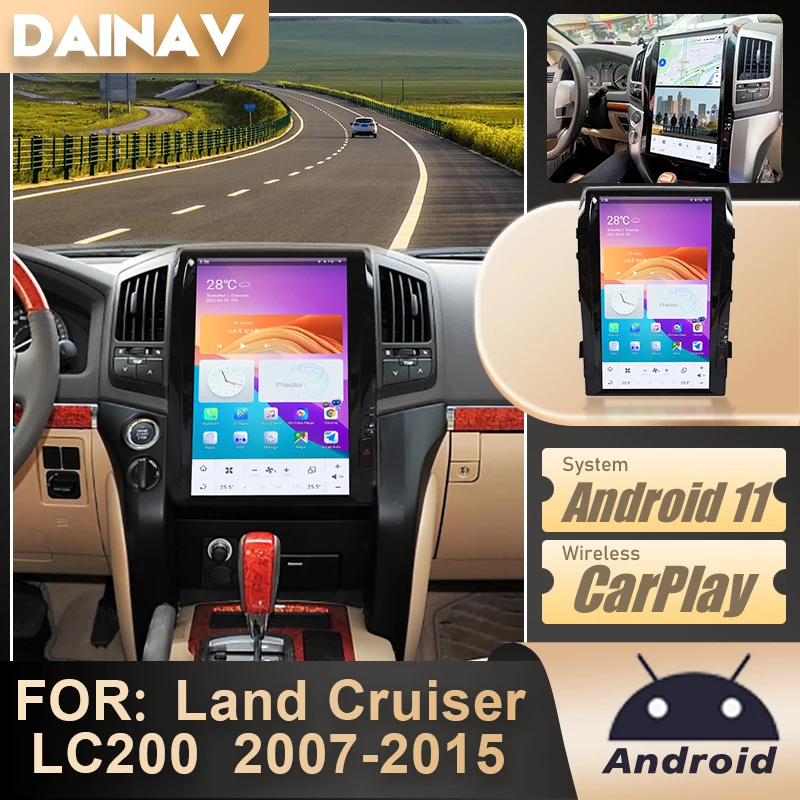 

Мультимедийная магнитола для Toyota Land Cruiser LC200 2007-2015, 16 дюймов, сенсорный экран, Android, GPS-навигатор