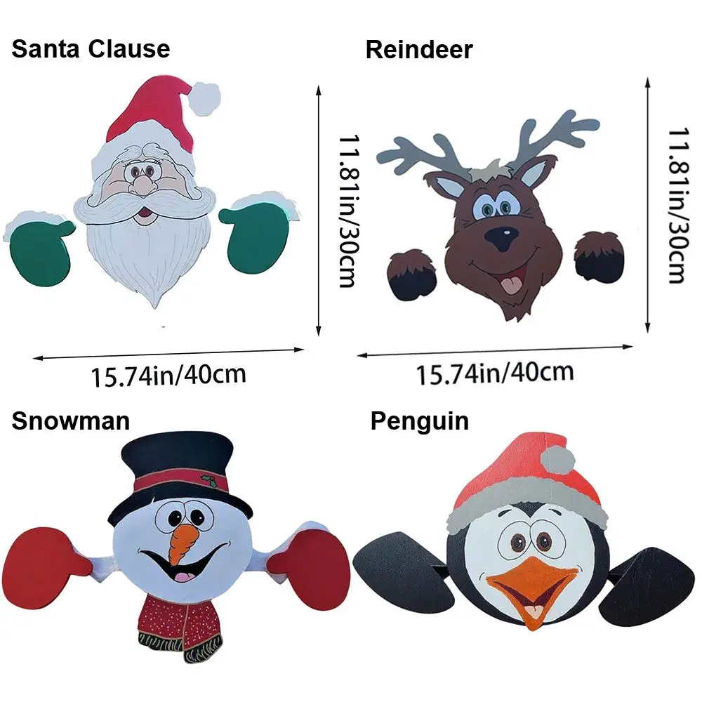 Мультфильм Крытый Открытый Фестиваль Олень Пингвин Peeker Двор Украшения