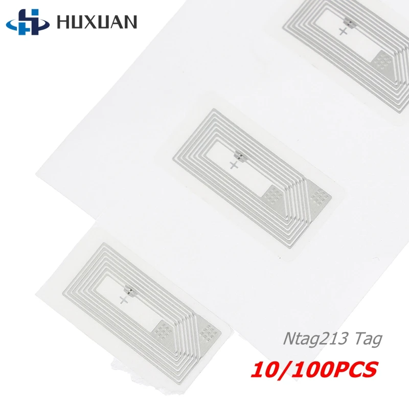 Фото 10/100 шт. NFC чип Ntag 213 наклейка мокрая инкрустация 13,56 МГц RFID NTAG213 этикетка-тег для мобильного телефона оптовая продажа размер 2*1 см №1