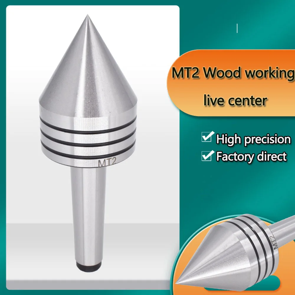 MT2 Morse Cone Tapper 2 Wood Working Live Centre Triple Bearing Lathe Centering Tool Rotary tools for woodworking