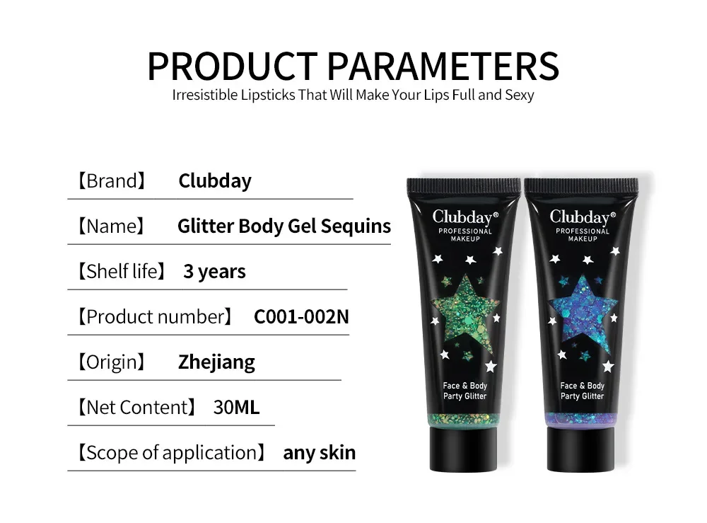 MISS ROSE Высокопигменты Блестящие блестки Жидкие тени для век Макияж Стойкие