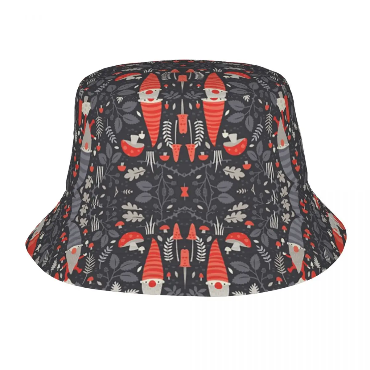 

Gnomes Pattern Outdoor Fisherman Cap Beach Hats SunCaps Men Women Bucket Hat Panama Hats Bob Hats For Women