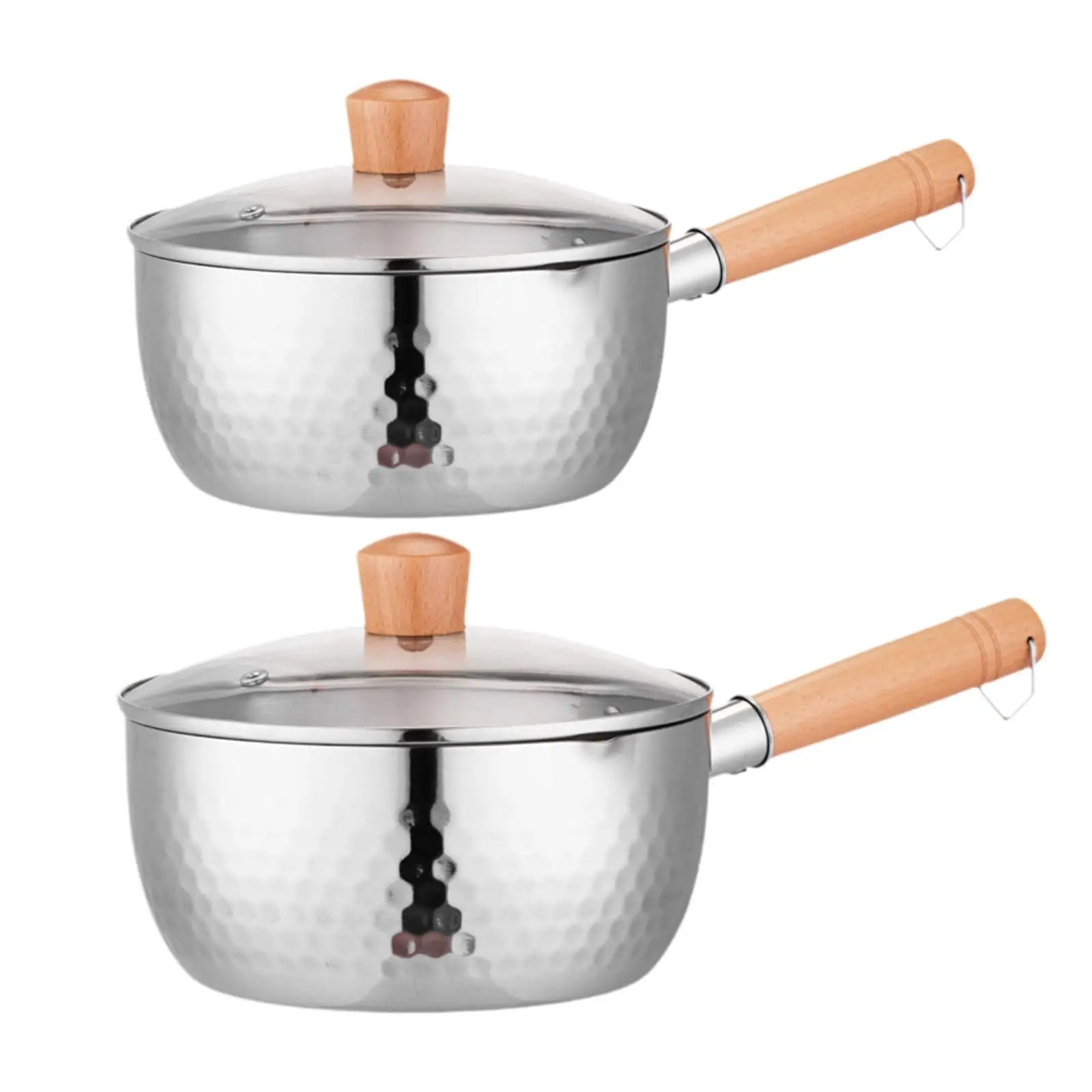 Кастрюля с антипригарным покрытием и стеклянной крышкой горшок для молочной