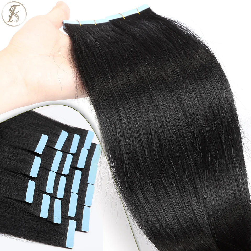 Лента TESS в человеческих волосах для наращивания 2 5 искусственных натуральных