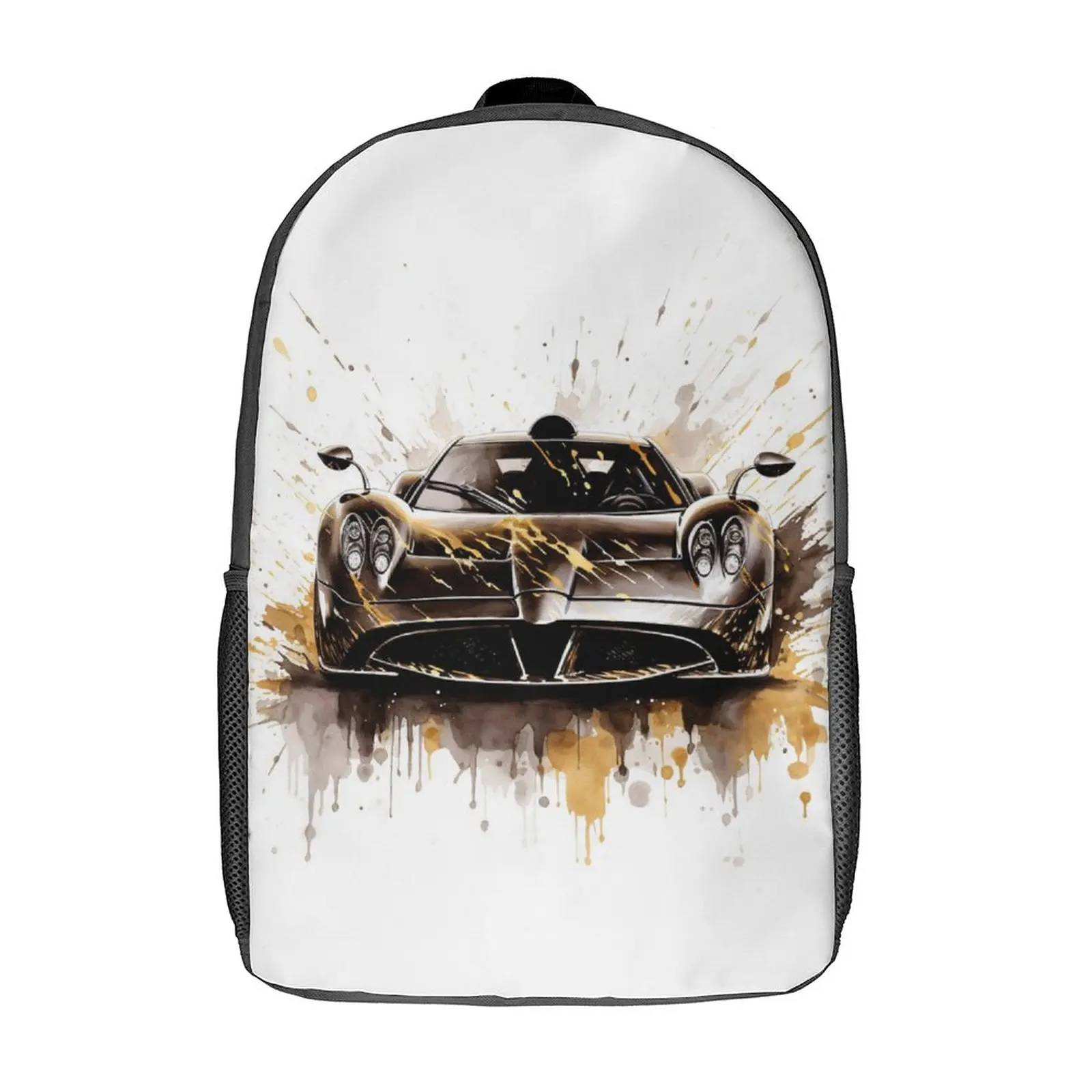

Speed Sports Car Backpack Ink Drawing Travel Backpacks Male High Quality Pattern School Bags Stylish Rucksack
