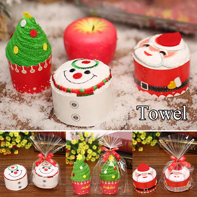 

Christmas Tree Towels Snowman Towels Santa Claus Towels Soft Children Towel Embroidered Towel Cartoon Cute Kids Christmas Gifts