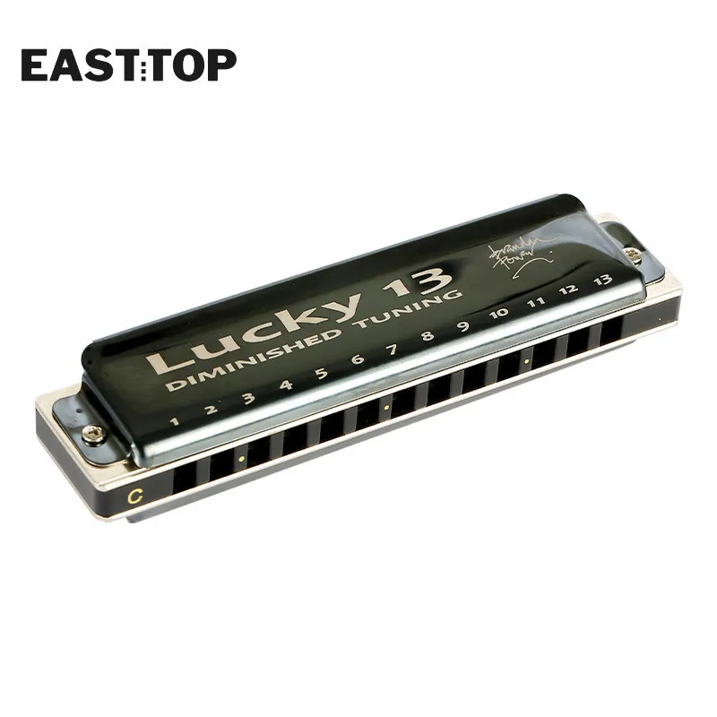 Музыкальные инструменты EASTTOP LUCKY 13 губная гармоника с отверстиями для начинающих