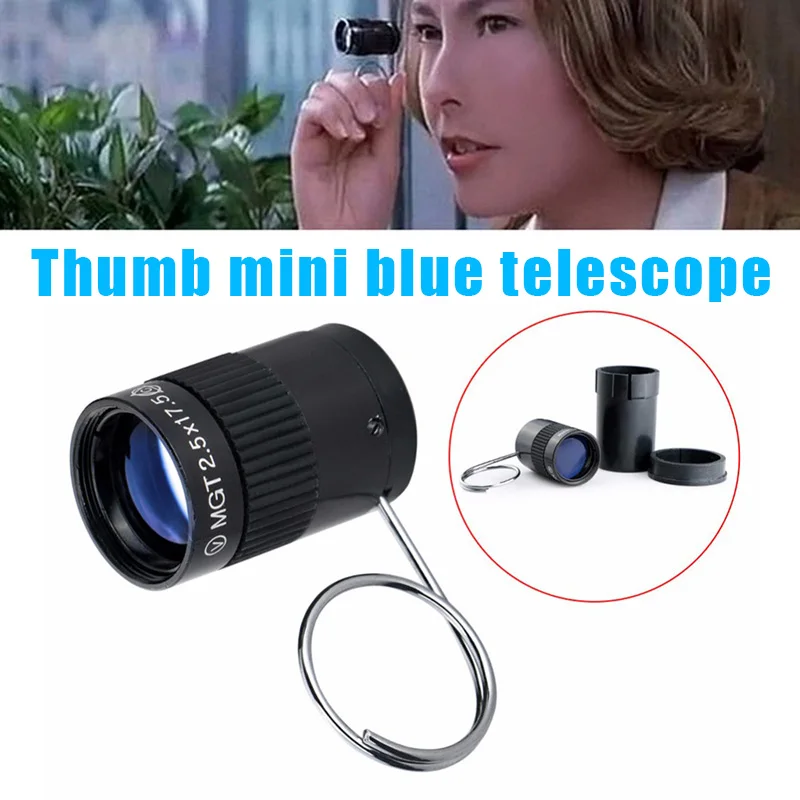 

Карманный монокулярный телескоп HD, подвижный тактический мини Ручной Телескоп 2,5x17,5, оптический ультраминиатюрный телескоп с пряжкой на па...