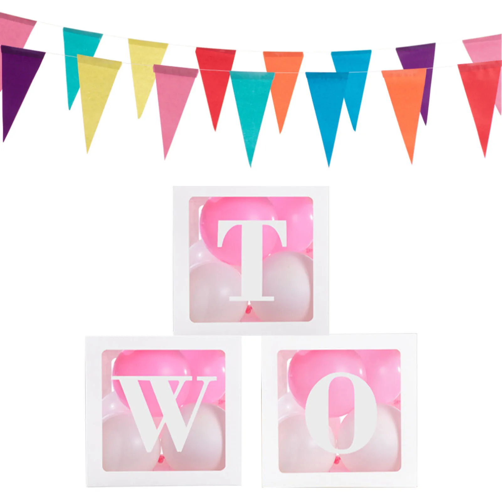 

Baby Birthday Decoration Balloon Box Baby Shower Decorations Transparent Balloon Boxes Party Decoration Supplies For Baby Boy Or