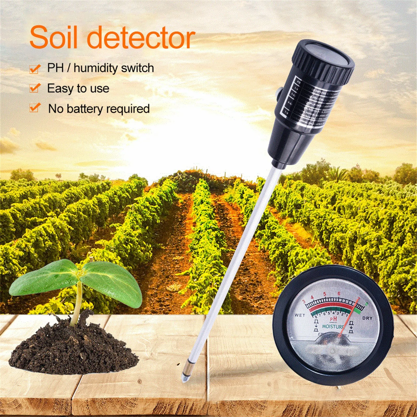 

Song Food High s^oil pH device detector s^oil tester s^oil humidity measuring and a^cid value precision meter Finger Lime Tree