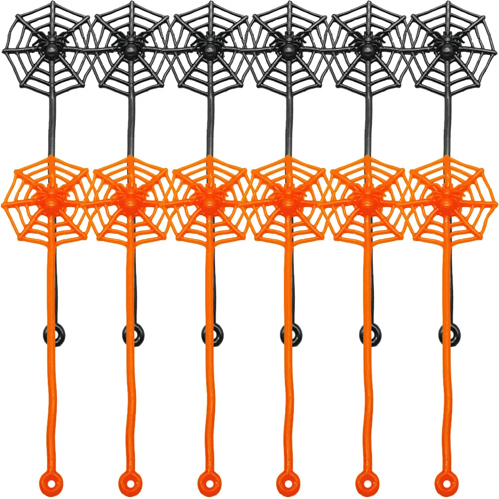 

50 Pcs Viscous Spider Web Party Props Kids Gift Sensory Toys Tpr Funny Wall Crawlers Stretchy Child Childrens