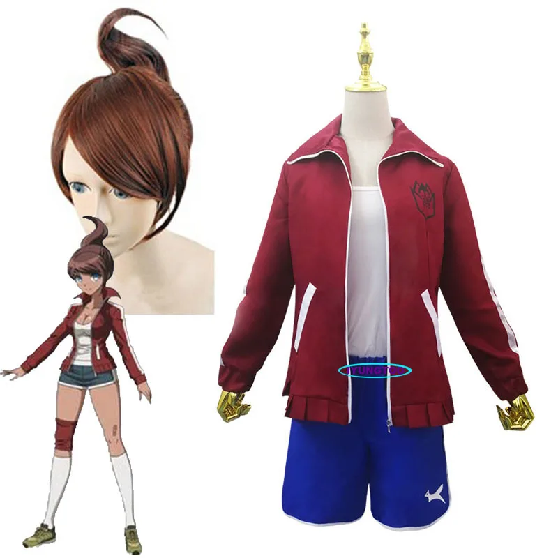 

Game Asahina Aoi Cosplay Costume Danganronpa: Trigger Happy Havoc Asahina Cosplay Wigs Anime Uniforms for Girls Costumes