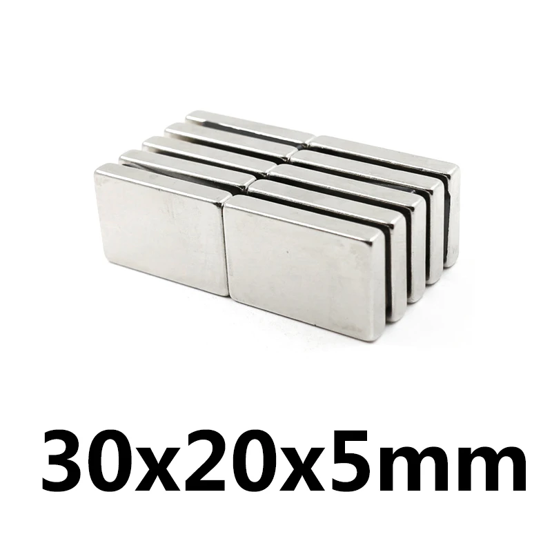 

30x20x5 Mm Neodymium Iron Boron Strong Square Magnet Accessories Neodymium Magnet Permanent Magnet Block Customized Wholesale