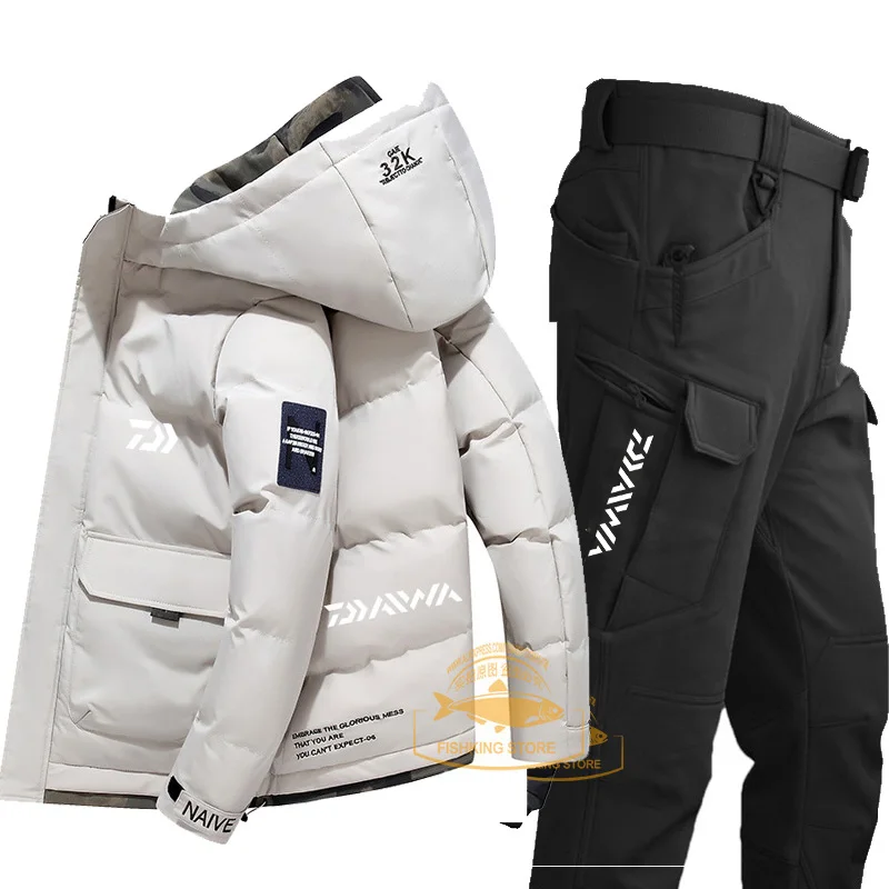 

Daiwa Fishing Suit Winter Men's Windproof and Waterproof Warmth Fishing Suit Men's Cold-proof Mountaineering Jacket
