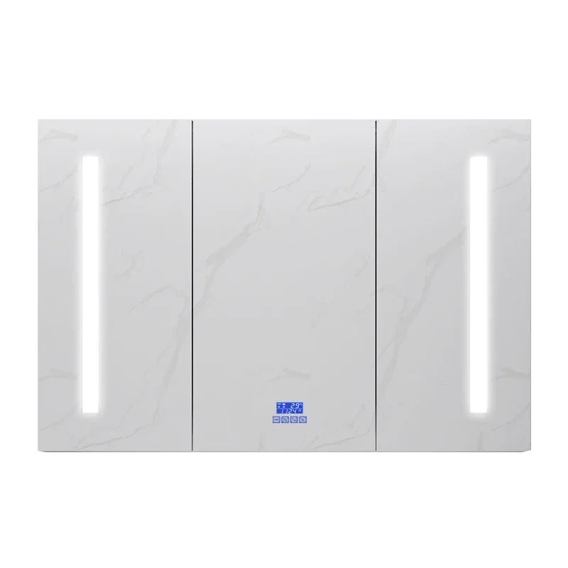 Badezimmers pi egels chrank Wandschrank Bad Wand wasserdichte Massivholz Spiegel box mit Cust