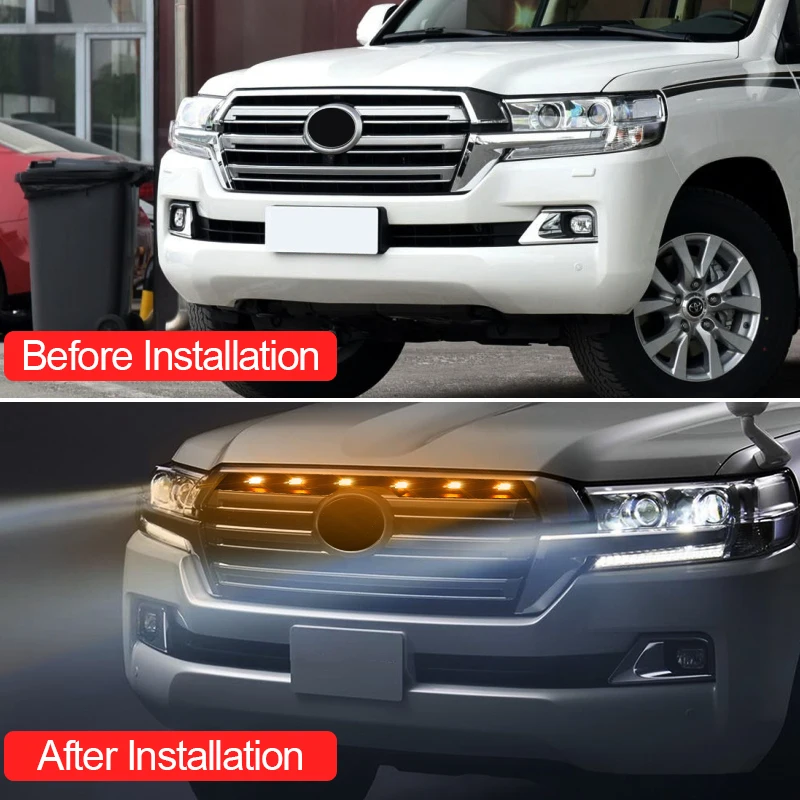 2008- 2021 Toyota Land Cruiser 200 Модифицированная лампа двухцветная передняя противотуманная