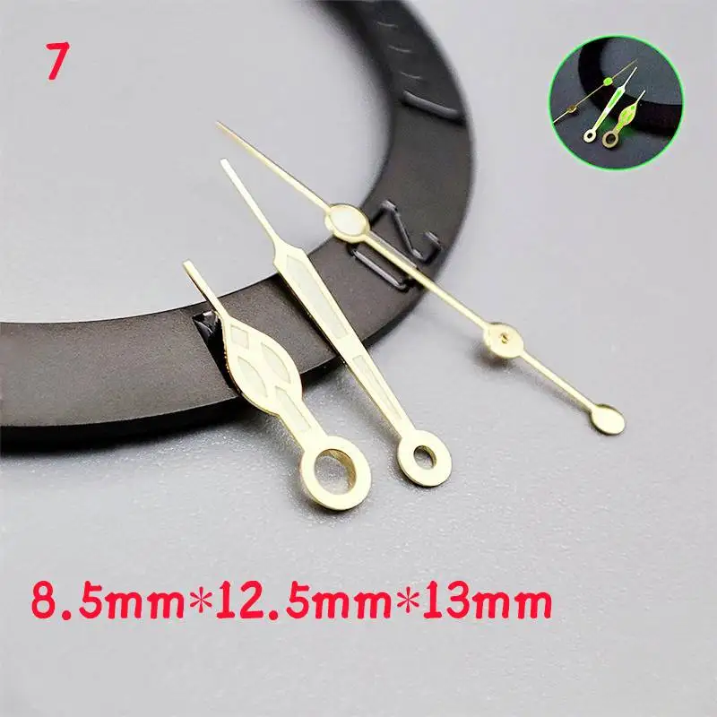 Mod Watch Parts Blue Green Luminous Red Gold Watch Hands Pointer Fits for OMG SKX NH35 NH36 NH38 4R 7S Movement