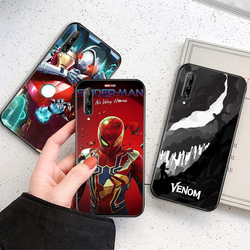 

Spiderman Venom Iron Man Phone Case For Huawei P Smart Z P Smart 2020 P Smart 2021 P Smart 2019 Black Funda Cases Carcasa Shell