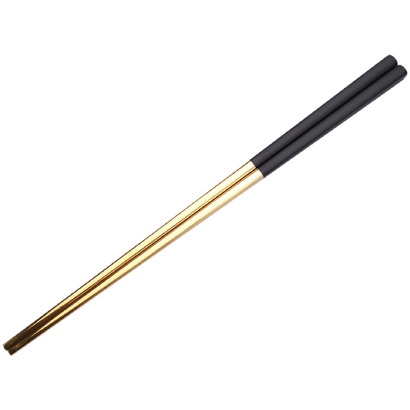 

5 Pairs Chopsticks Stainless Steel Chinese Gold Set Black Metal Chop Sticks Set Used for Sushi Dinnerware