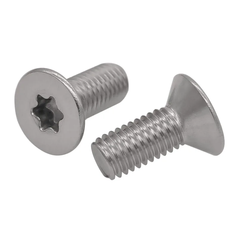 GB2673 M2 M2.5 M3 M4 M5 M6 M8 304 A2-70 Шестилепестковый винт Torx с плоской потайной головкой из