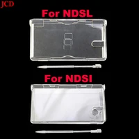 jcd transparent crystal case clear hard cover shell for nintend dsl nds lite ndsl for dsi ndsi console touch screen pen