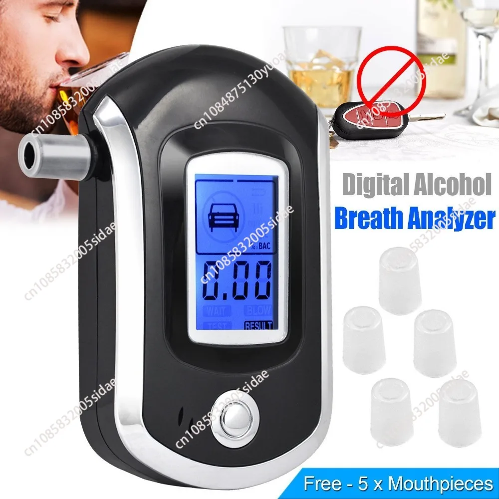 Цифровой алкотестер умный анализатор дыхания универсальный автомобильный