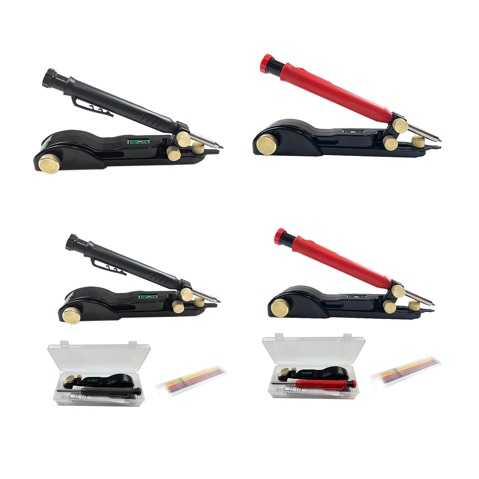 

Scribing and Compass Tool - Multi-function Scribe Tool with Deep Hole Pencil, DIY Woodworking Marking Gauge, Scriber Line Maker