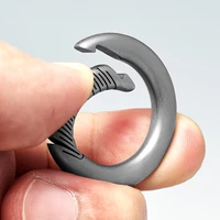 luxury titanium keychain men women car key chain edc pure titanium for key ring holder buckle best gadgets new car gift jewelry