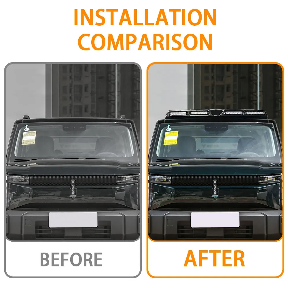 Детали кузова автомобиля для Chery ICAR 03 2023 2024 передний спойлер на крышу с верхней