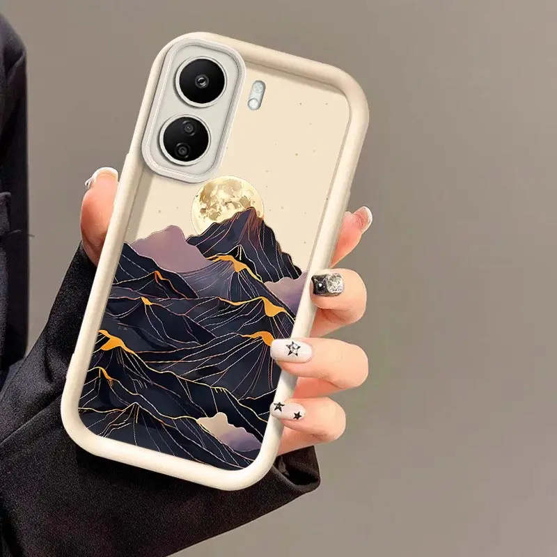 Защитная крышка для объектива камеры с изображением восхода солнца и заката