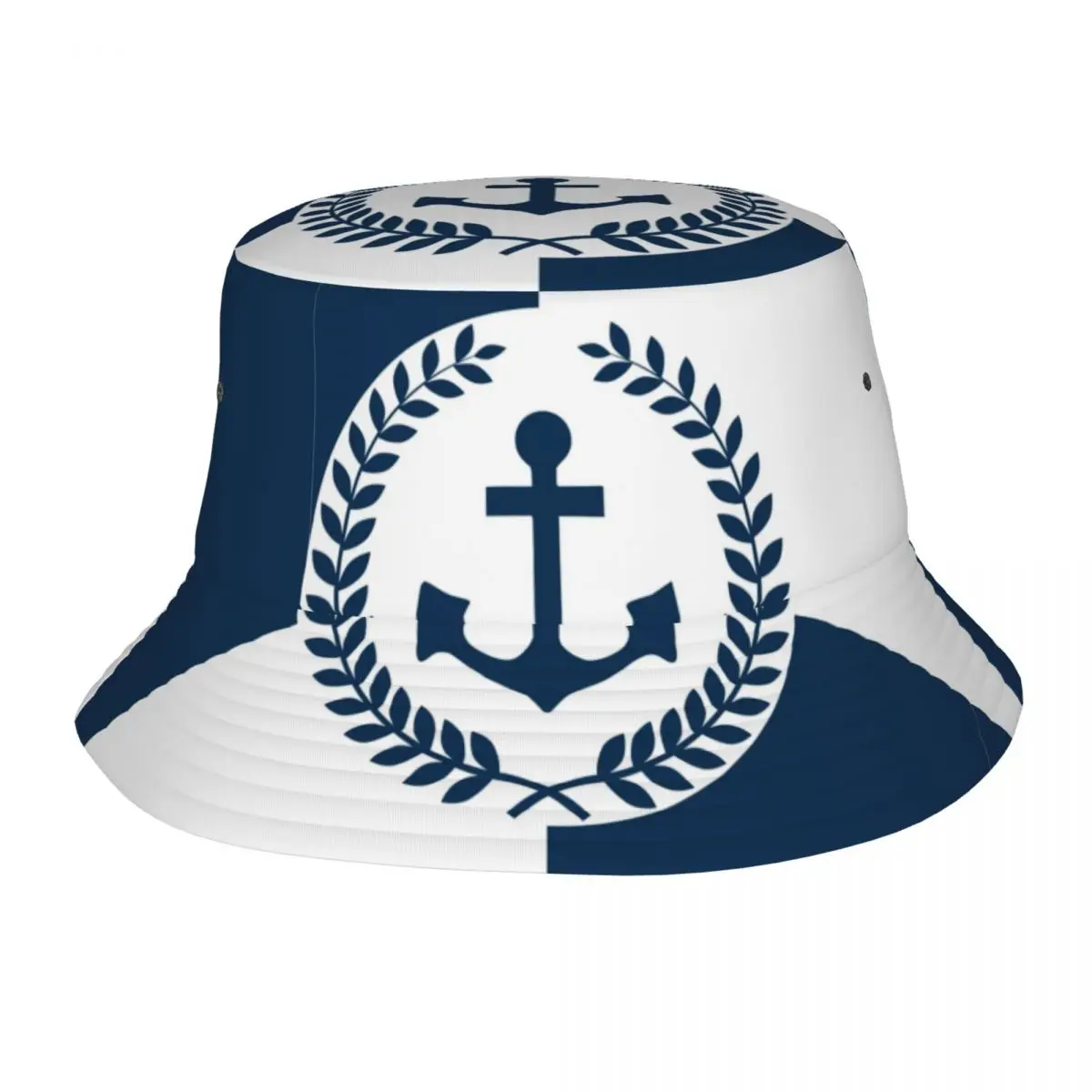 

Beach Hatwear Nautical Design Accessories Bucket Hat Harajuku Teen Sun Hat Navy Blue Anchor Boonie Hat Packable Fishing Hat