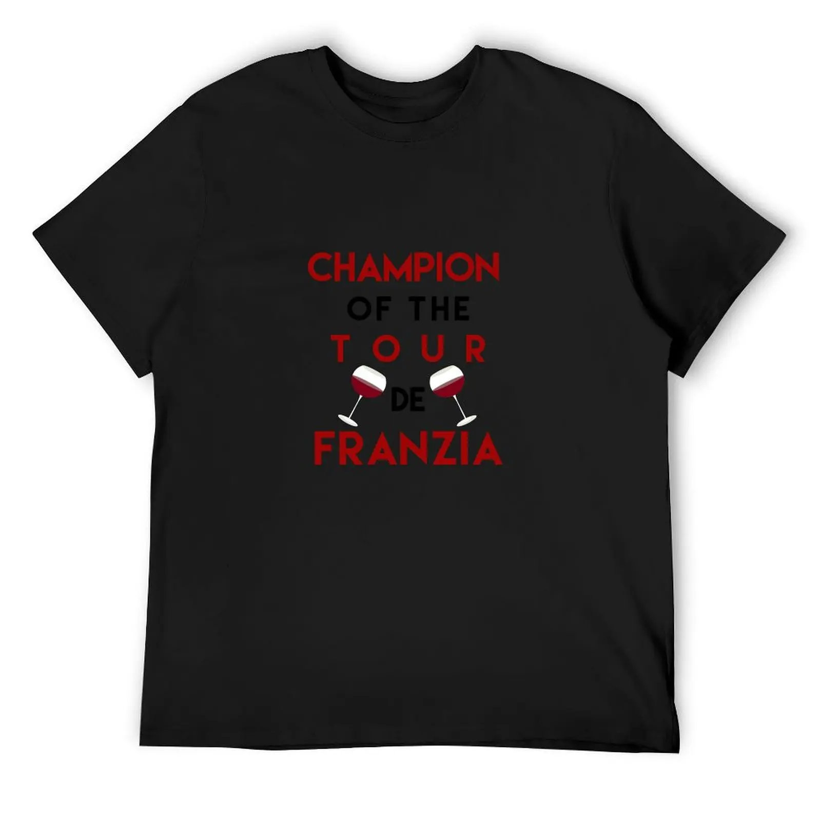 Футболка Champion of the tour de Franzia с забавным вином негабаритная футболка мужская