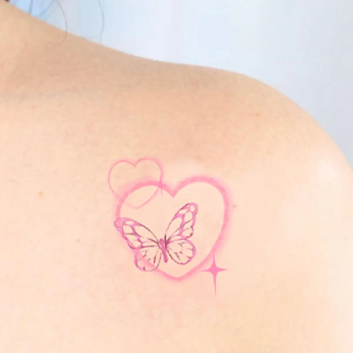 

New Juice Tattoo Stickers Cartoon Fairy Butterfly Japanese Girl Arm Clavicle Tattoo Stickers Waterproof Lasting Temporary Tattoo