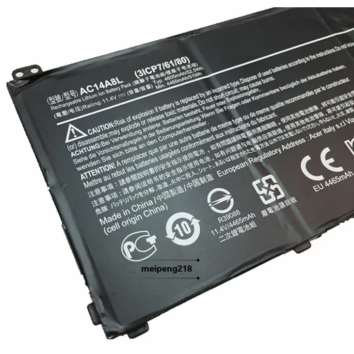 2024 аккумуляторы для Acer Aspire VN7-571 591G 592g 791 Ac14a8l аккумулятор ноутбука