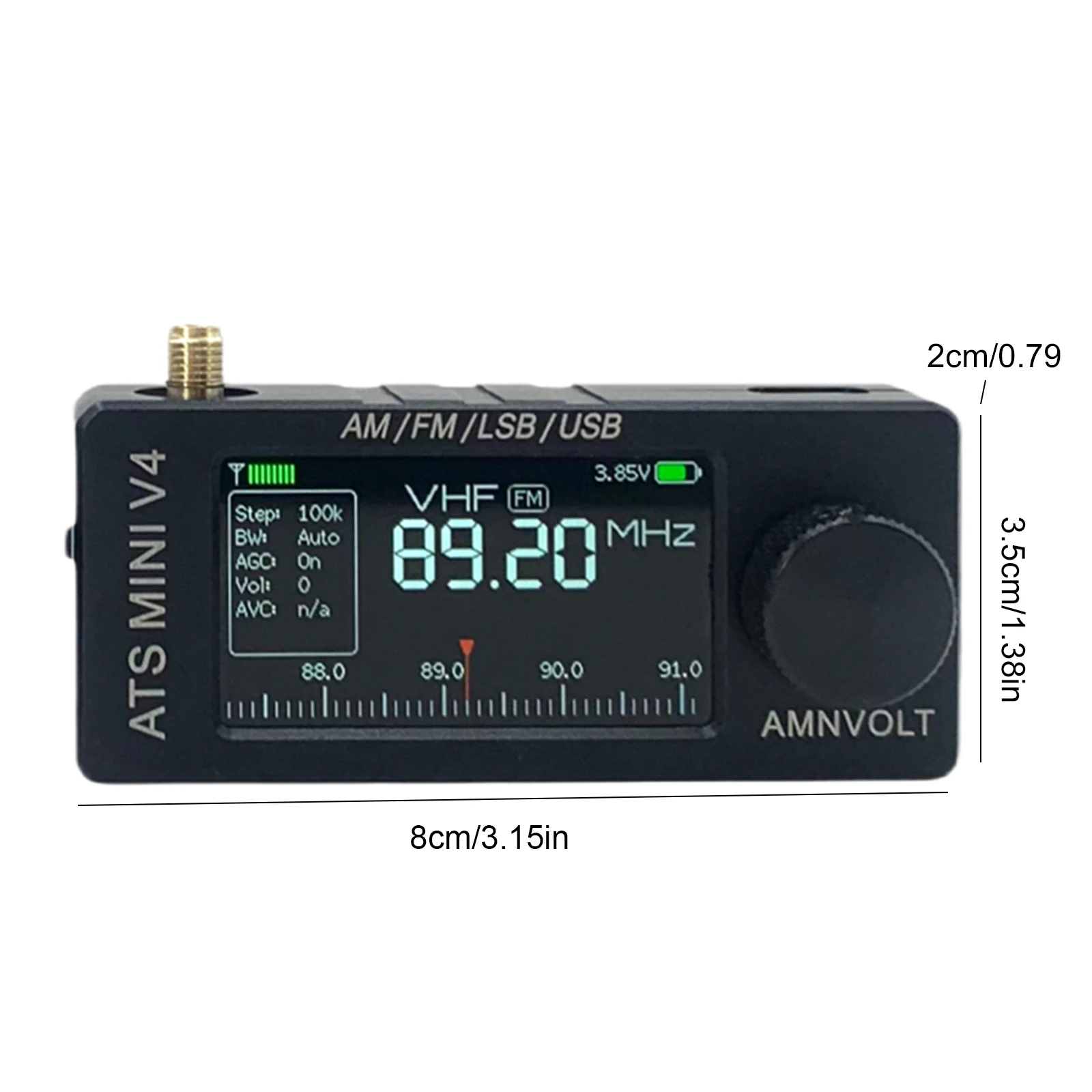AMNVOLT V4V3S ATS MINI SI4732 Радио ALL Band DSP Радио FM AM SSB LSB USB-приемник, встроенная схема усилителя для наушников Hi-Z (art.: 3920cd194dfeb) - 3920cd194dfeb