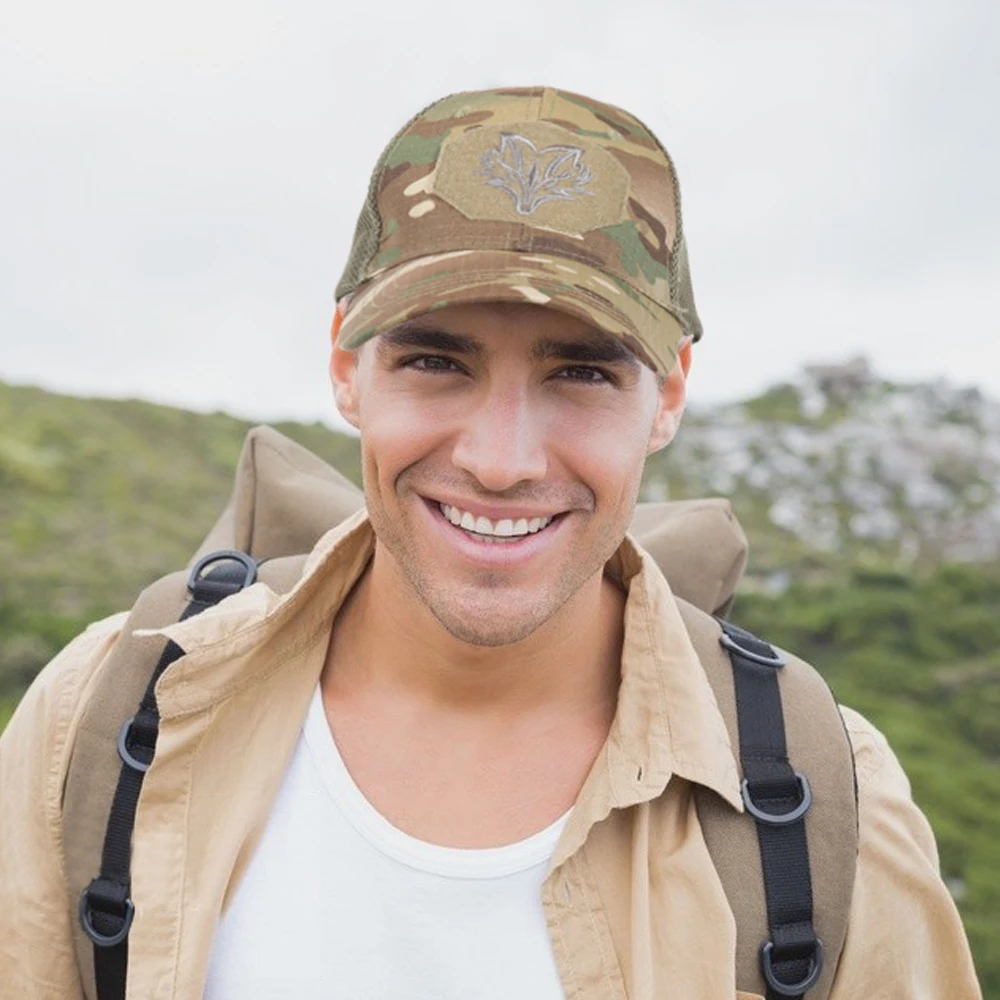 Camo Hiking Baseball Cap Adjustable Snapback Sun Hats Sports Hunting Cycling Tactical Army Camping Paintball Airsoft Headgear