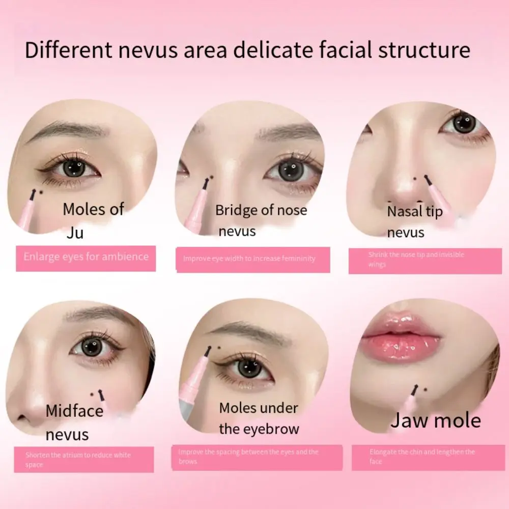 Ручка с искусственными веснушками для лица водонепроницаемая устойчивая к поту