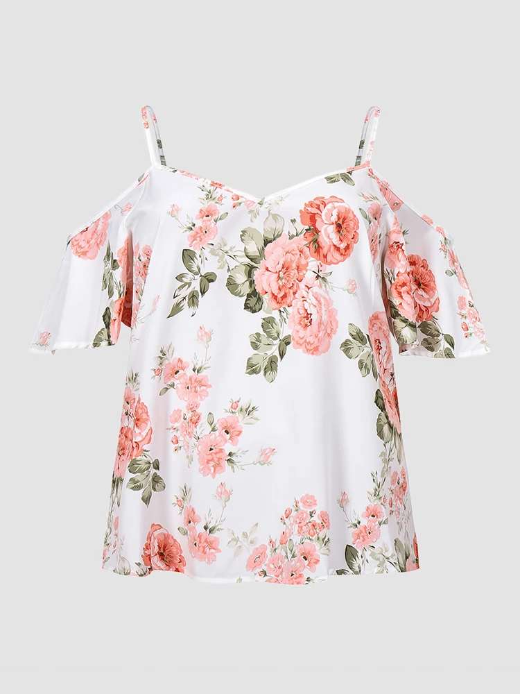 

Женский летний топ на бретельках с открытой спиной и короткими рукавами