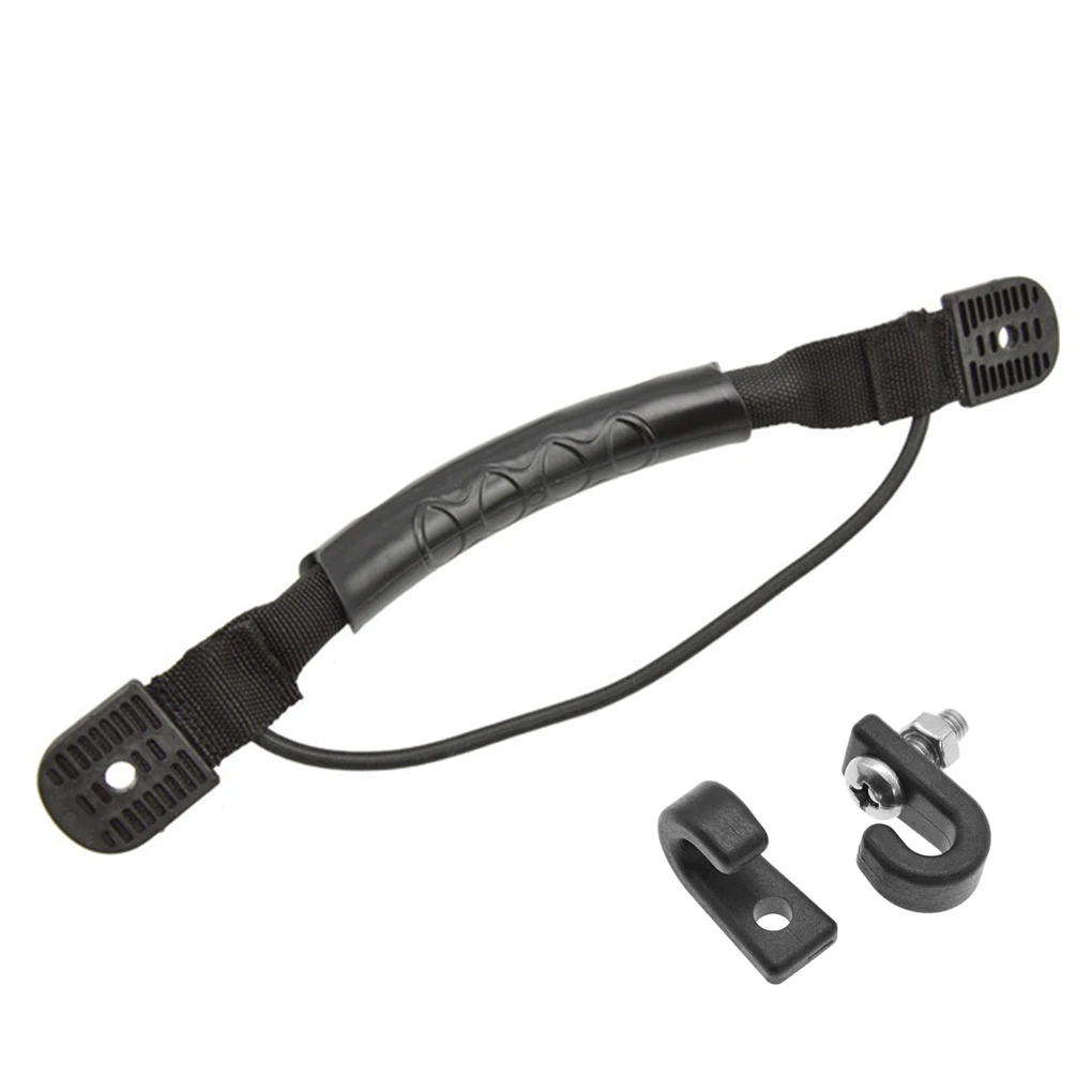 

1 Pair Kayak Suitcase Luggage Handles Fittings Canoe Side Mount Non-slip Rubber Nylon Grips Boat Attachment Replacements