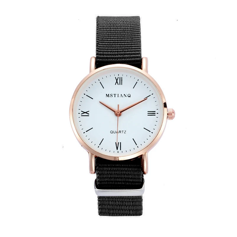 

New Simple Women Watches Nylon Strap Casual Ladies Watches Small Dial Quartz Clock Dress Wristwatches
