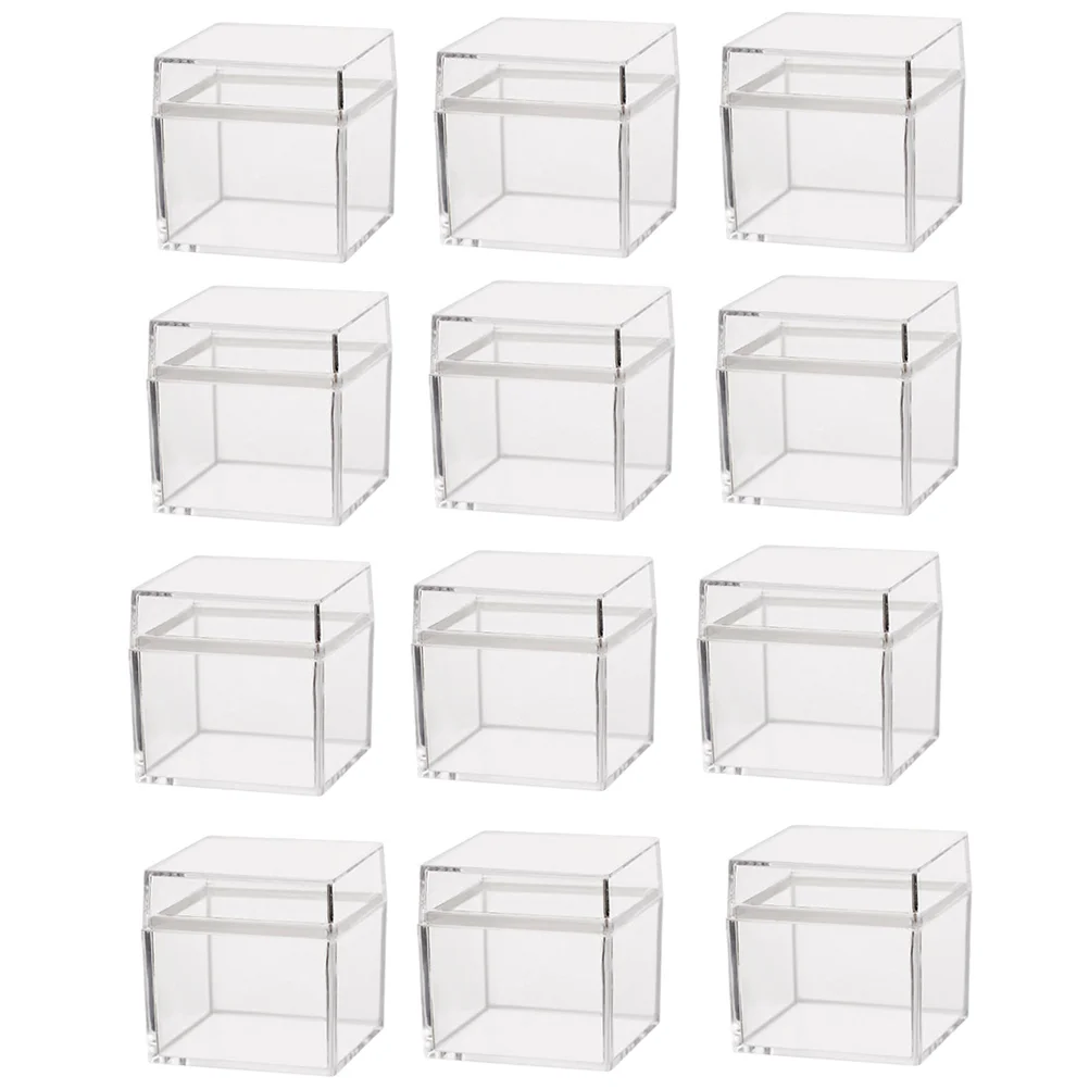 

Box Boxes Candy Clear Acrylicmini Displaysquarefavor Favors Storage Party Gift Wedding Cube Lid Small Chocolate Lids Wrap