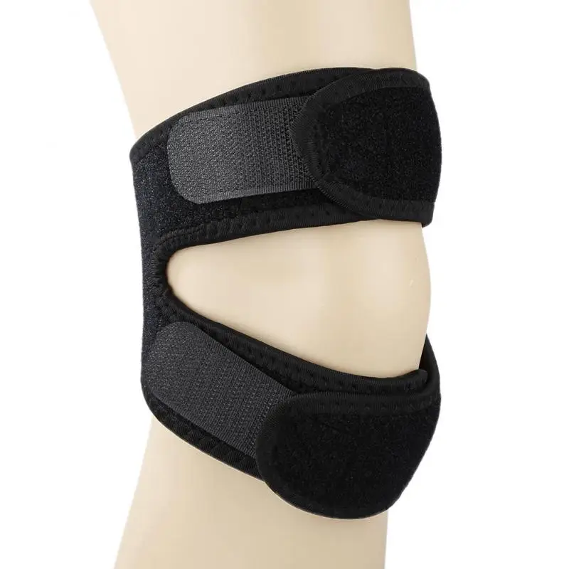 

Sports Kneepad Double Patellar Knee Patella Tendon Support Strap Brace Pad Protector Open Knee Wrap Band Fitness