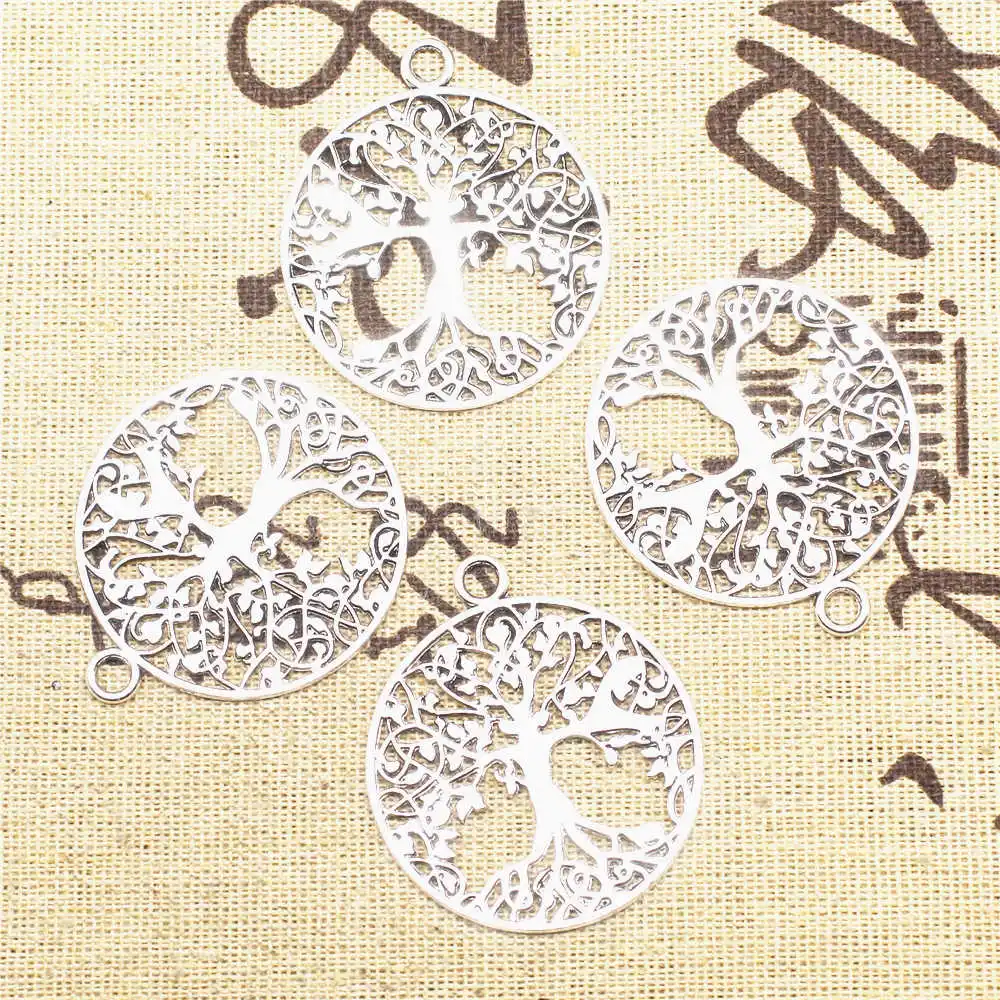 

Tree Of Life Diy Charms Couple Pendants Car Accessori 35X40mm Antique Silver Color 5 Pieces