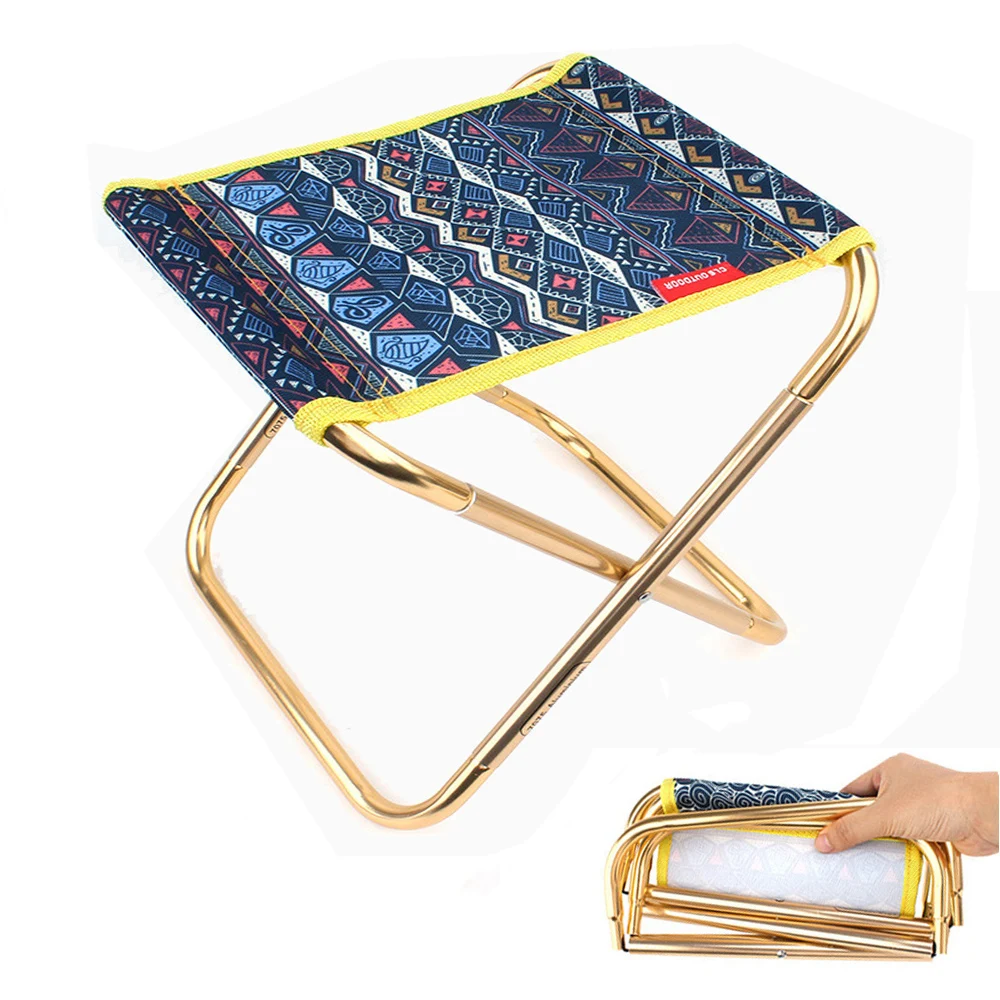 HooRu Folding Camping Tourist Stool Portable Lightweight Picnic Chair Backpacking for Outdoor Travel Hiking Beach Fishing Stools