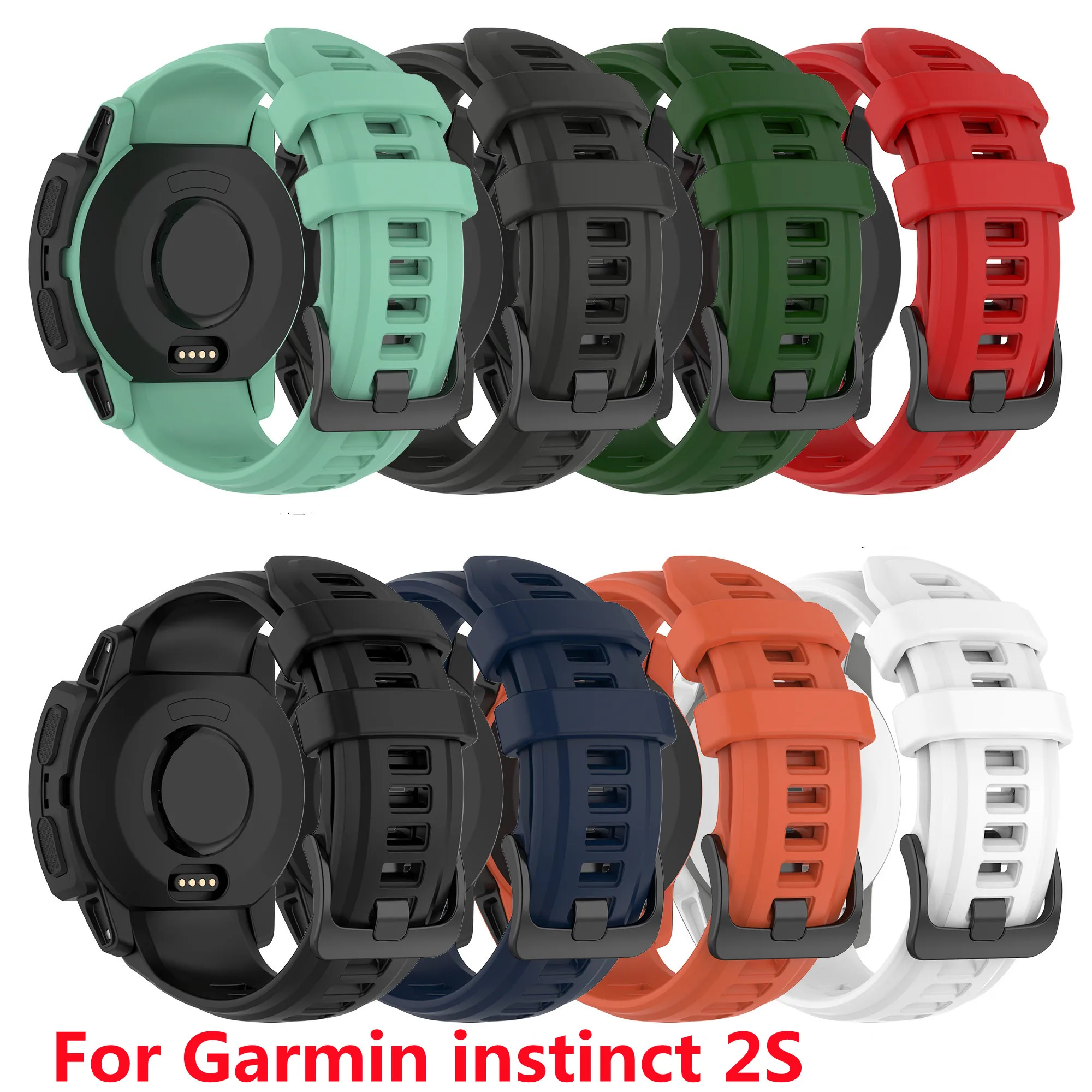 

Watch Strap For Garmin Instinct 2S Silicone Wristband Strap For Garmin Instinct 2S Dedicated Watch Accessories Supplies