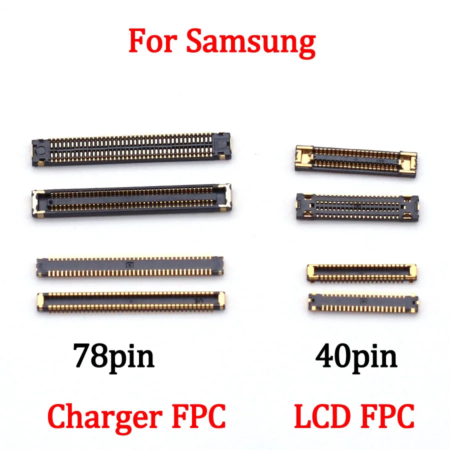 10 шт. для Samsung A31, A315, A315F, A315F/DSN, ЖК-дисплей/USB зарядное устройство, док-порт, FPC разъем на плате/Flex 78Pin 40Pin